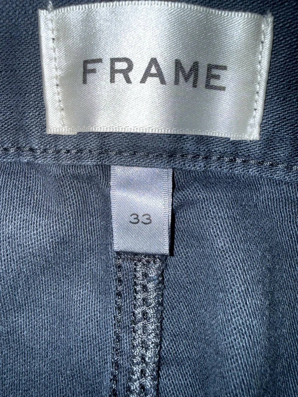 NWT Frame The 70s Cotton-Canvas Wide-Leg Pants, Size 33 - Picture 12 of 13
